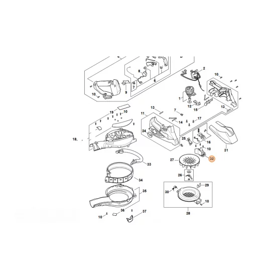 STIHL  Osłona SA02 435 2700